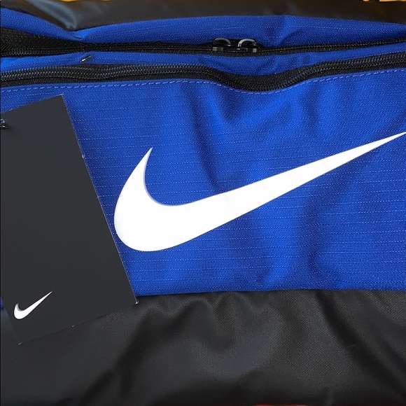 >💟BRASILIA GAME ROYAL/BLACK DUFFEL GYM BAG 9 BRAND NEW NIKE WIDE 20” HIGH 10.5” - Picture 7 of 13